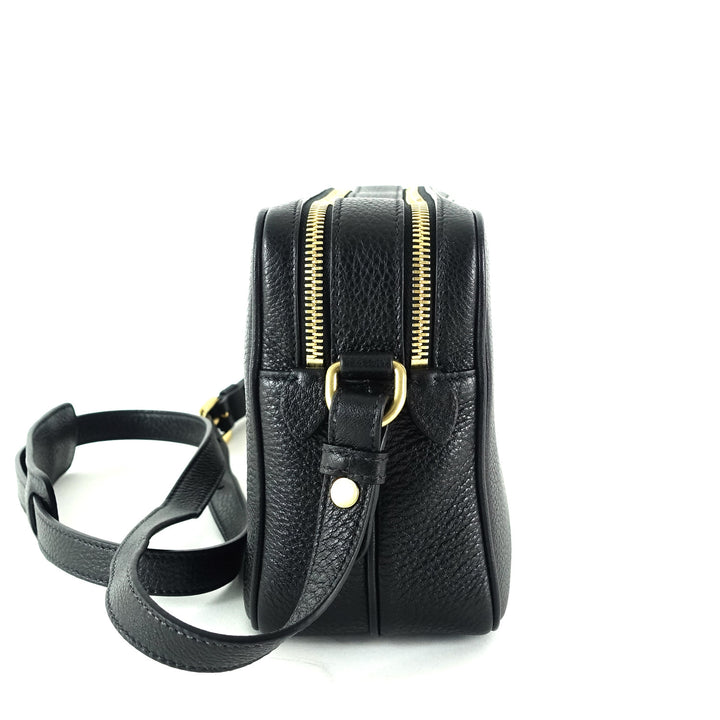 double zip saffiano leather bag