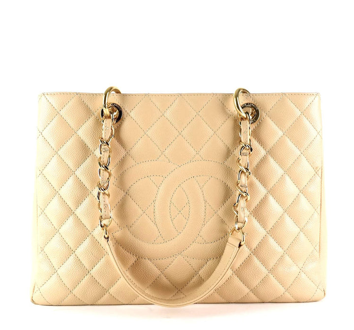 grand shopping tote gst caviar leather bag