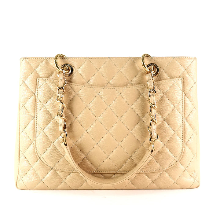 grand shopping tote gst caviar leather bag