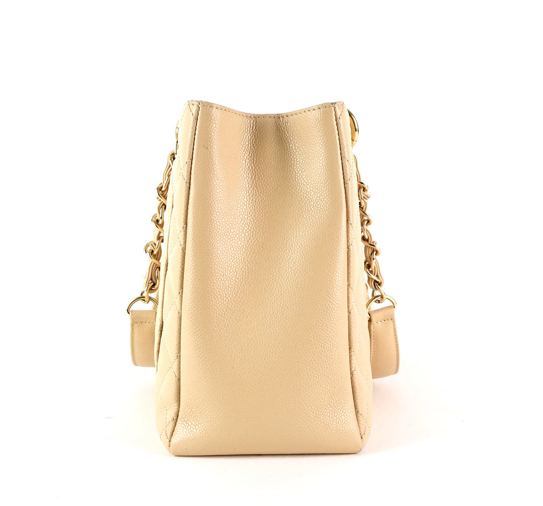 grand shopping tote gst caviar leather bag