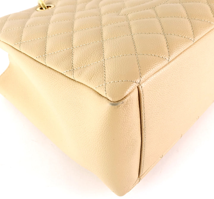 grand shopping tote gst caviar leather bag