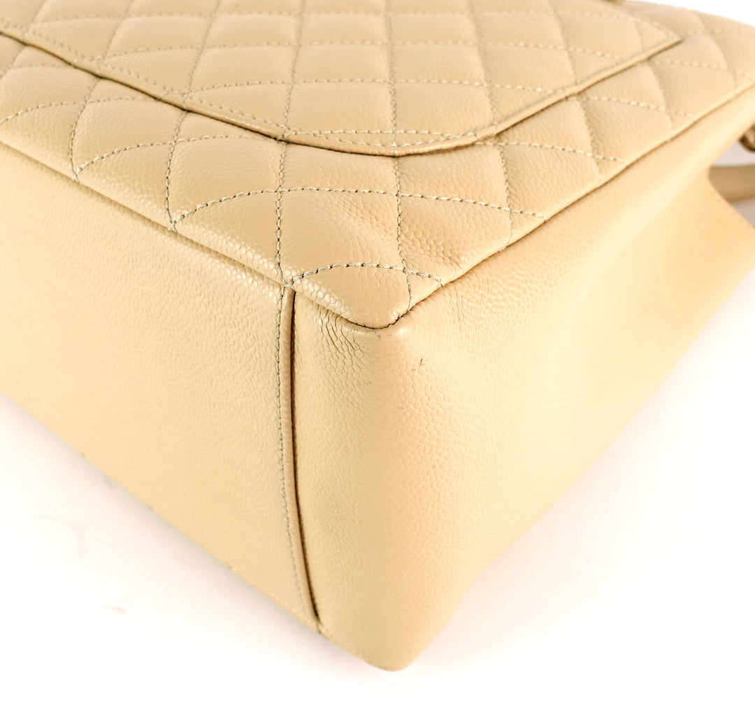 grand shopping tote gst caviar leather bag