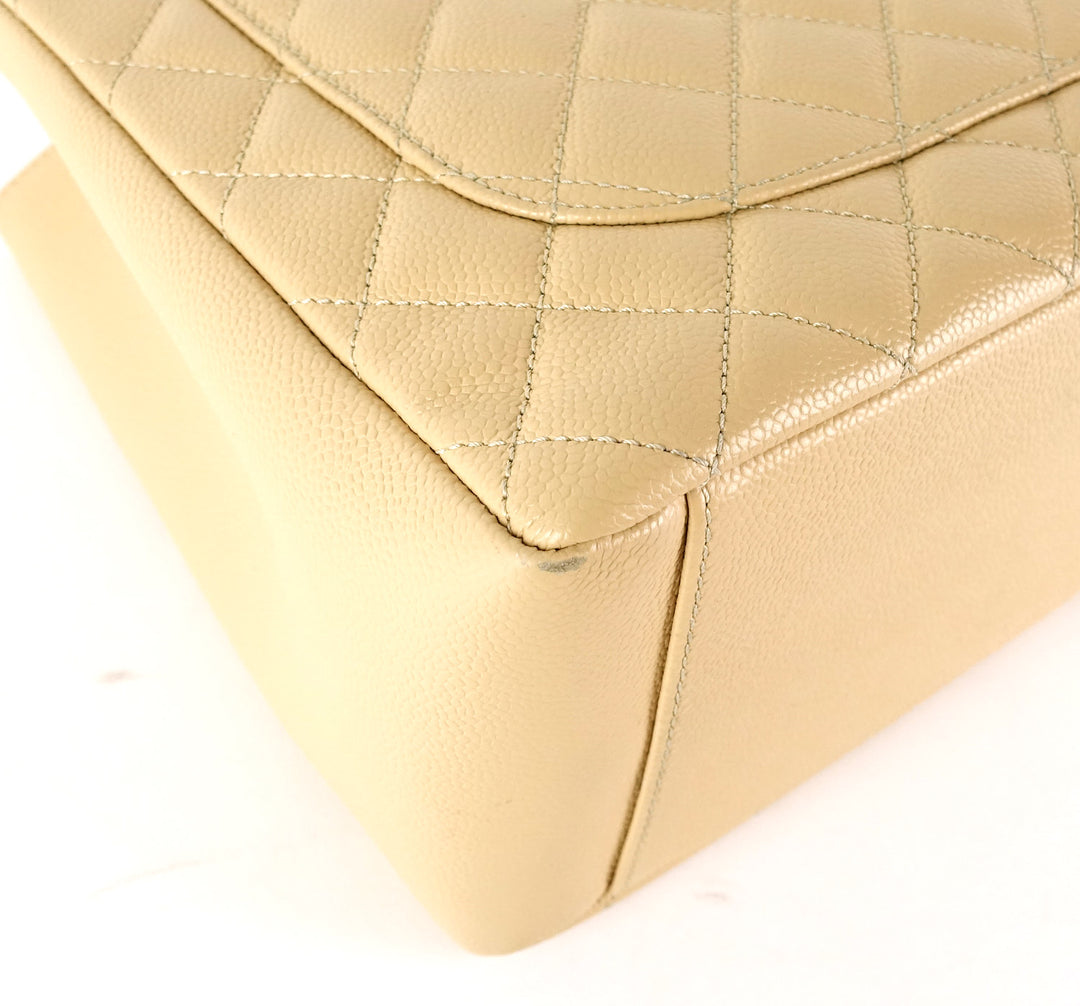 grand shopping tote gst caviar leather bag