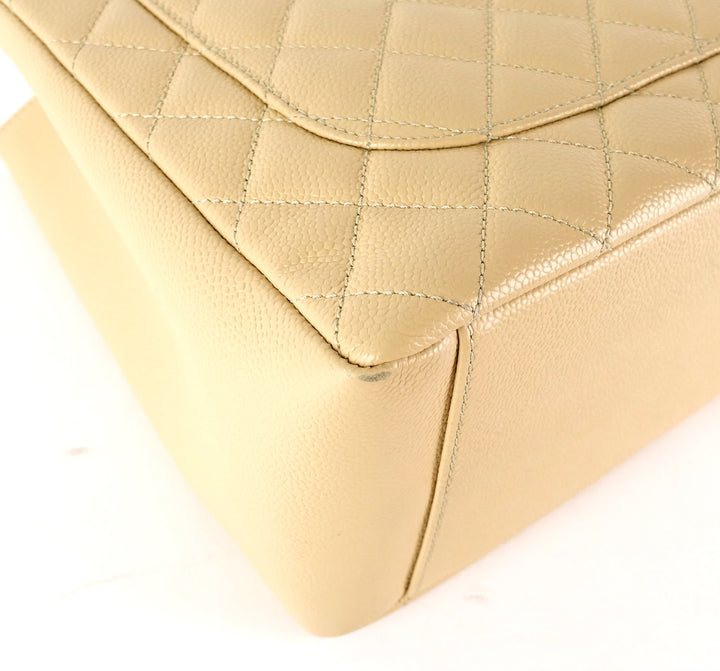 grand shopping tote gst caviar leather bag