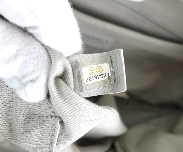 deauville glazed calfskin leather large tote bag