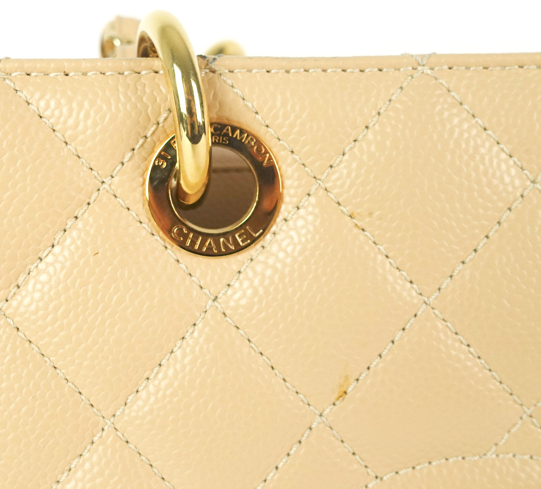 grand shopping tote gst caviar leather bag