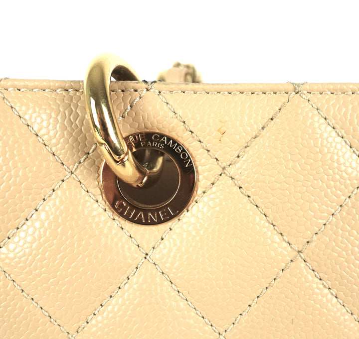 grand shopping tote gst caviar leather bag