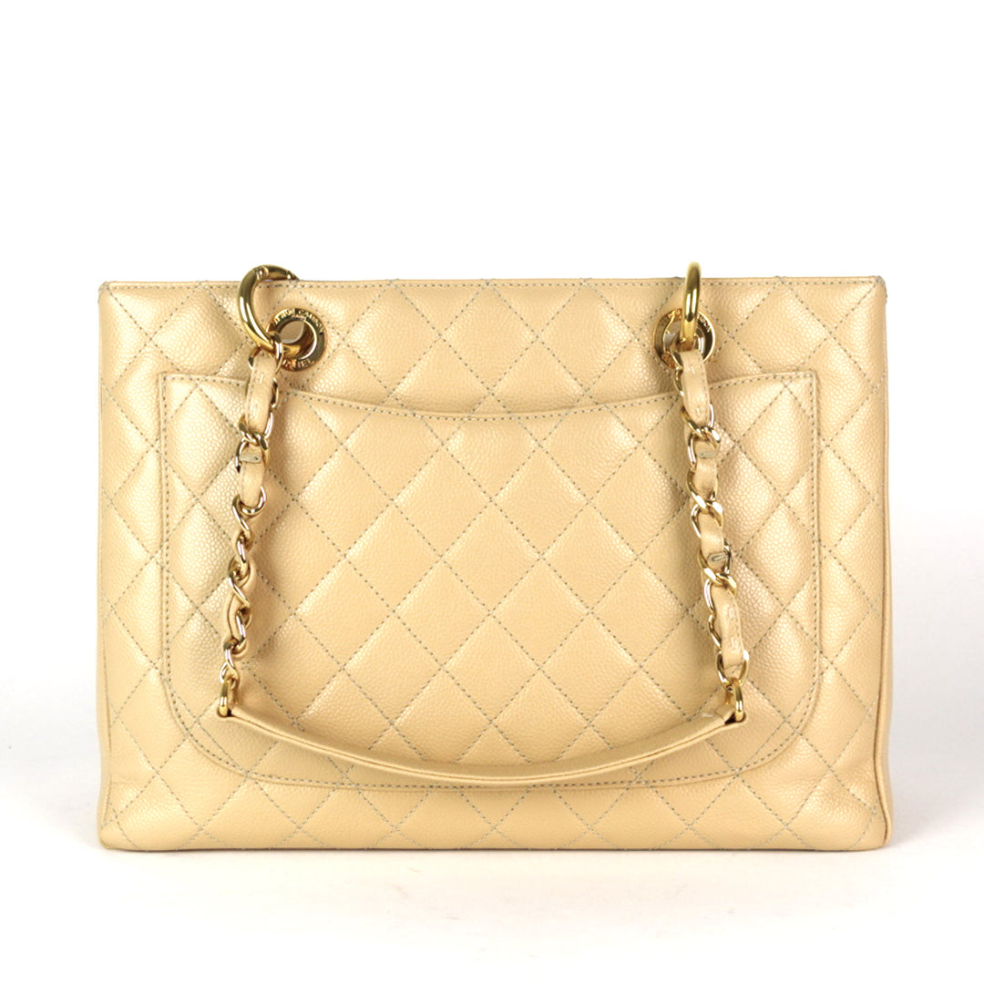 grand shopping tote gst caviar leather bag