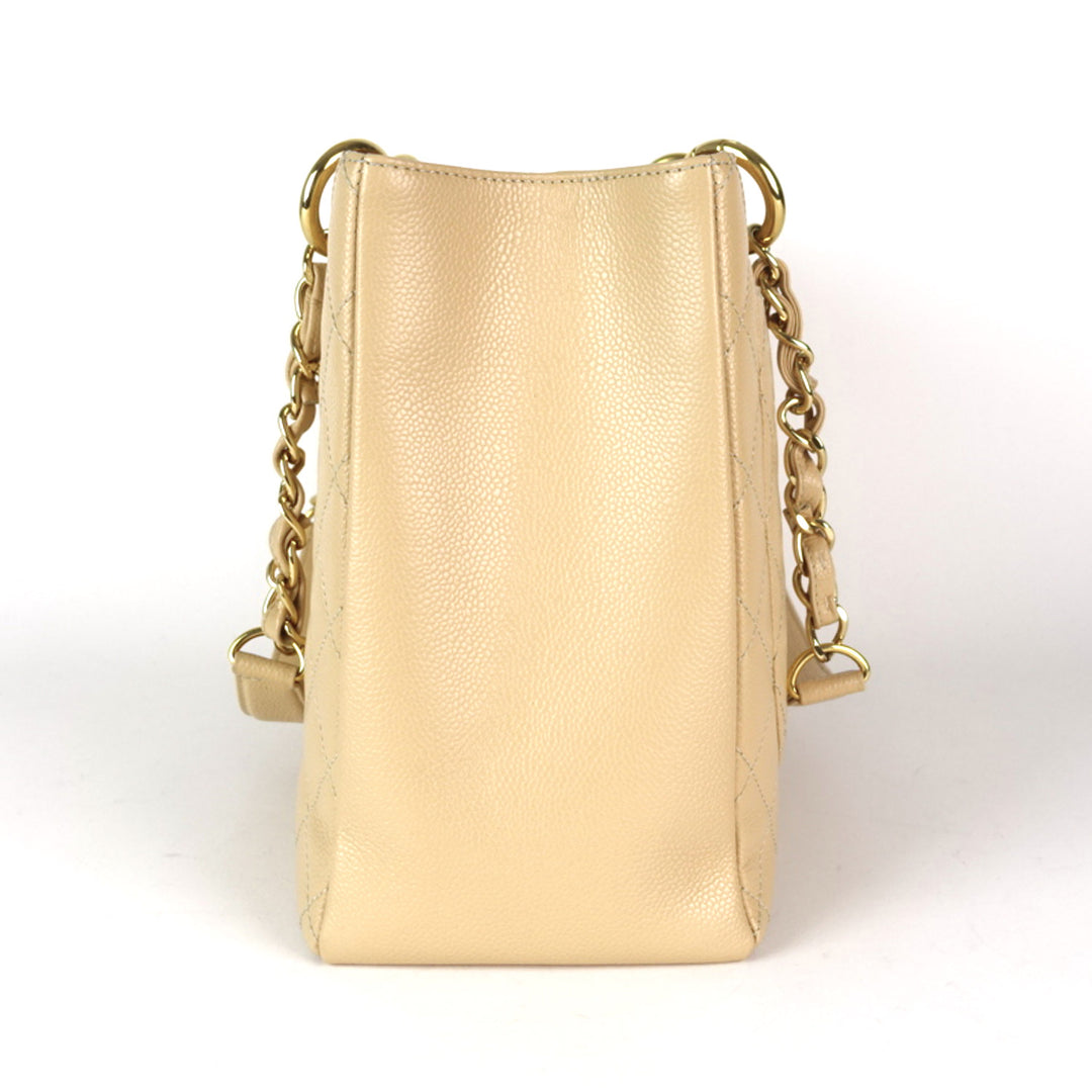 grand shopping tote gst caviar leather bag