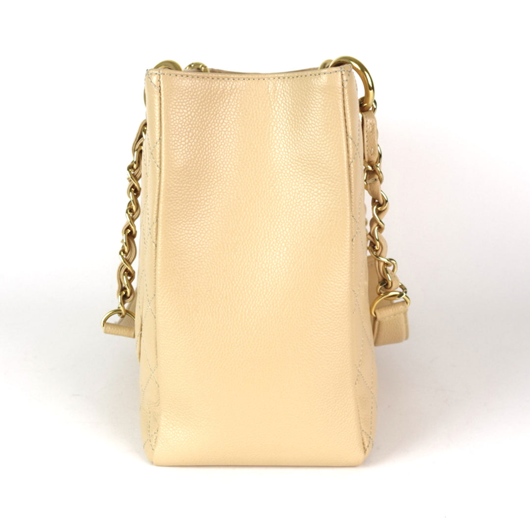 grand shopping tote gst caviar leather bag