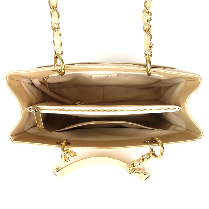 grand shopping tote gst caviar leather bag