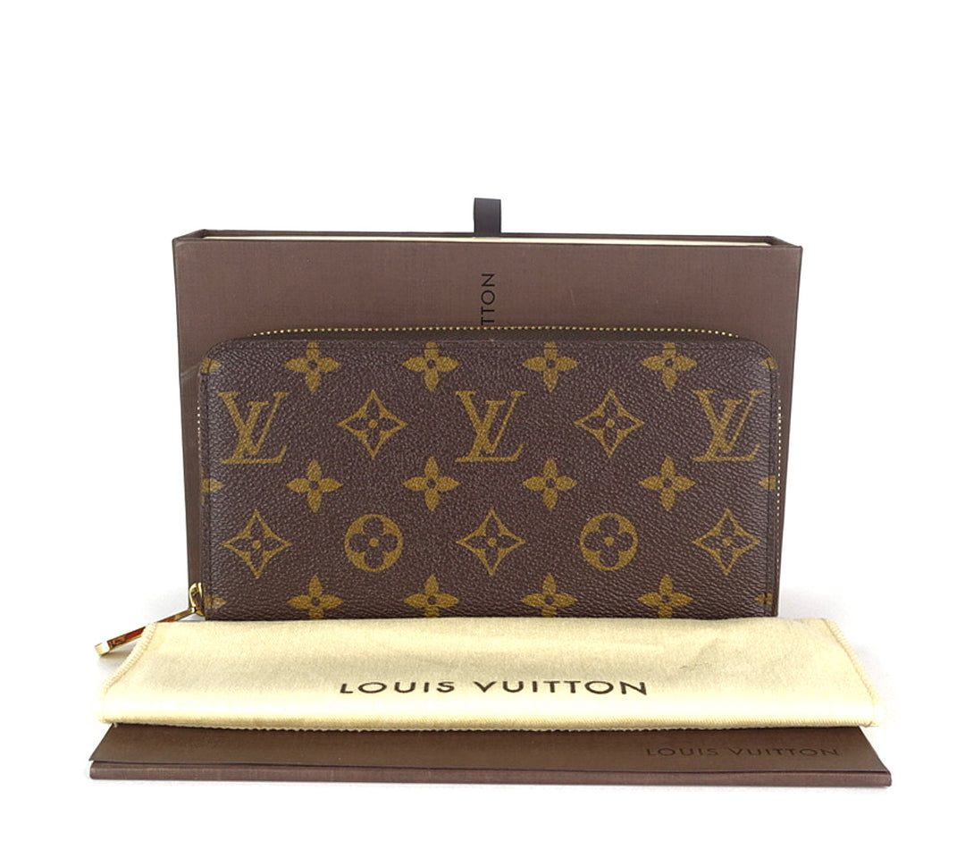 zippy monogram canvas wallet