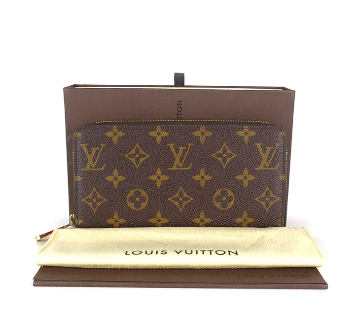 zippy monogram canvas wallet
