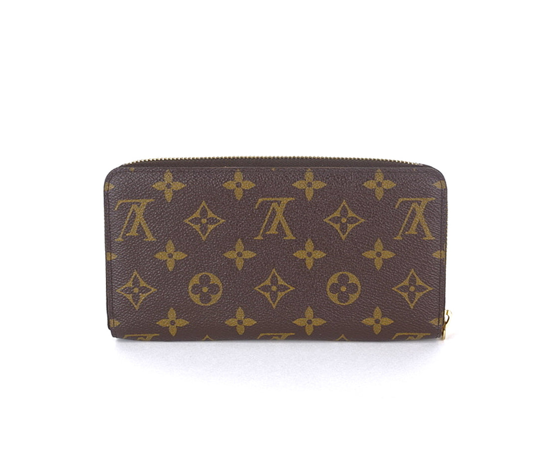 zippy monogram canvas wallet