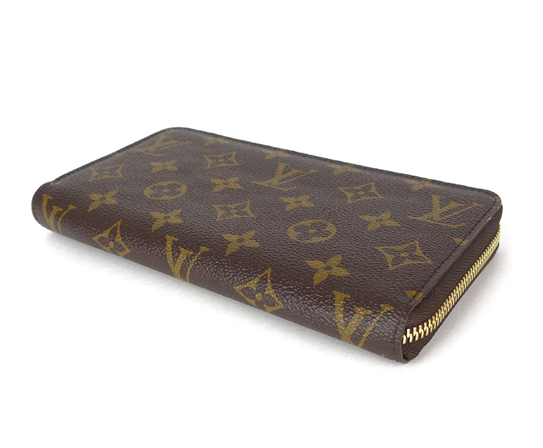 zippy monogram canvas wallet