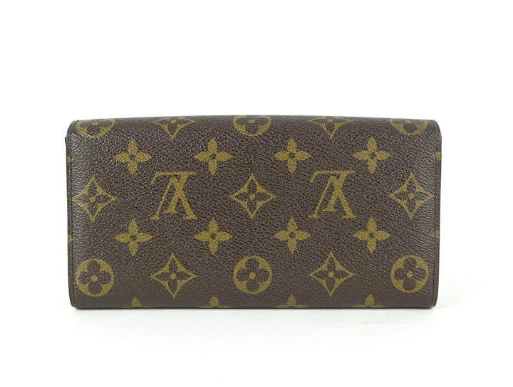 sarah monogram canvas wallet