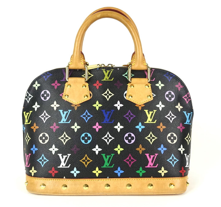alma multicolor monogram canvas handbag