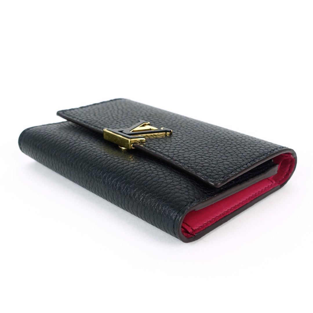taurillon capucines calfskin leather wallet