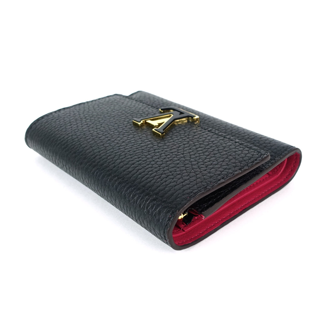taurillon capucines calfskin leather wallet