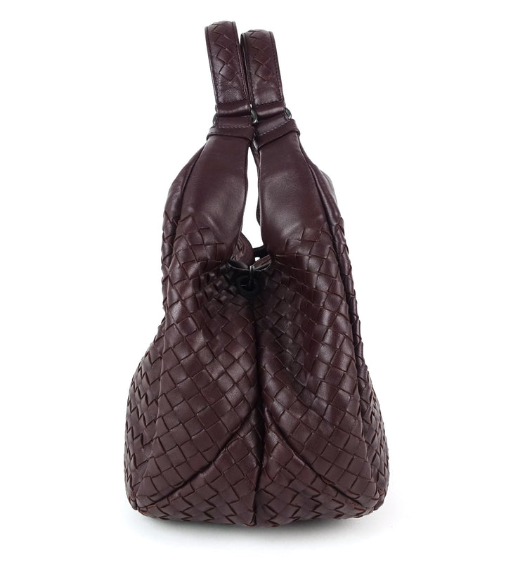 campana intrecciato nappa leather bag