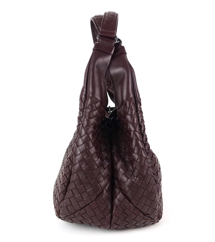 campana intrecciato nappa leather bag