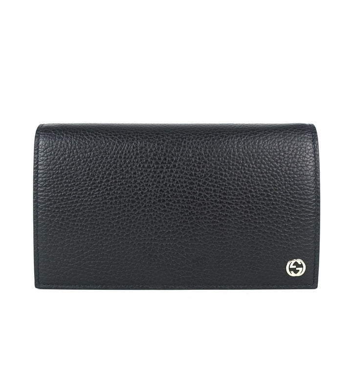 betty leather wallet on chain bag