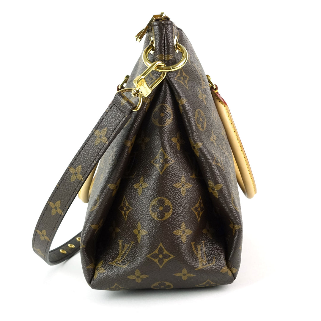 pallas monogram canvas handbag with strap