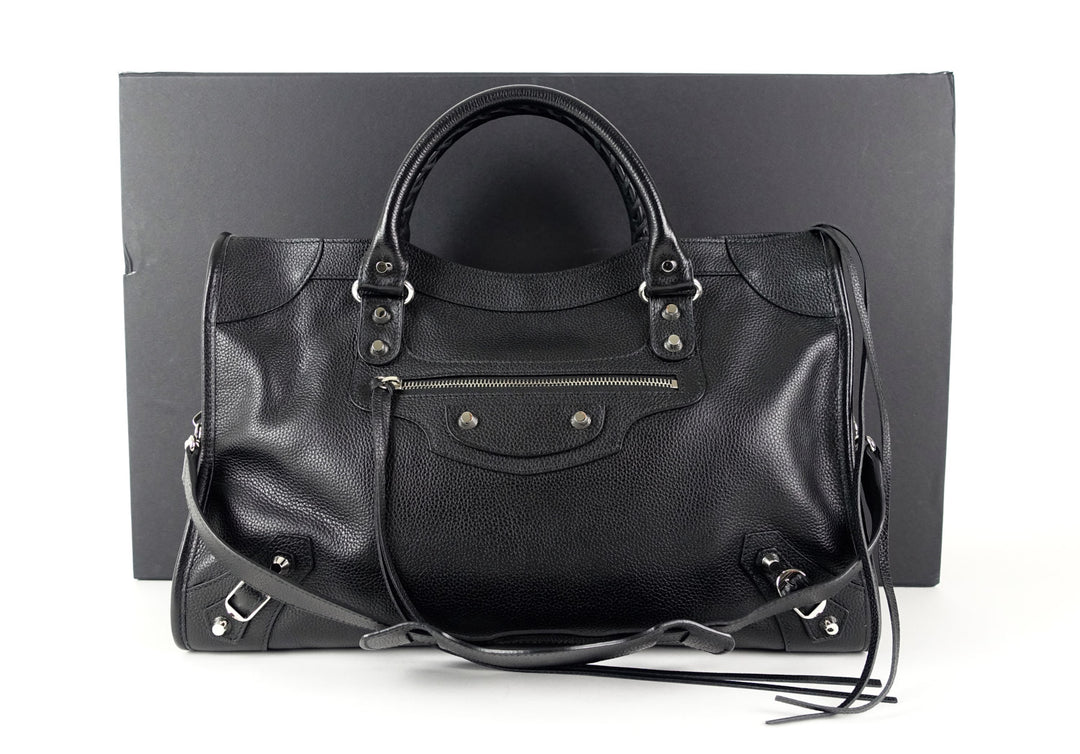 classic agneau leather city bag