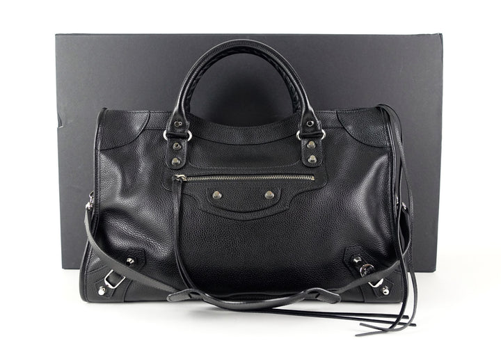 classic agneau leather city bag