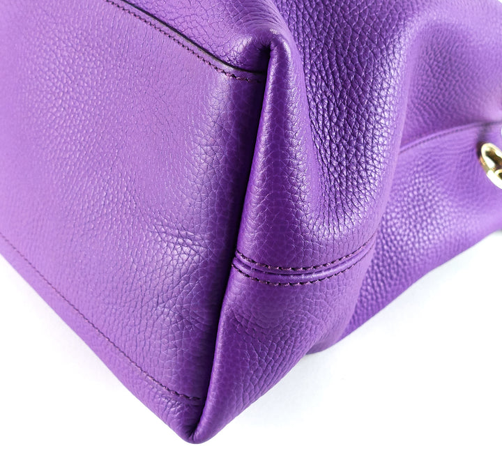 soho grained leather shoulder bag