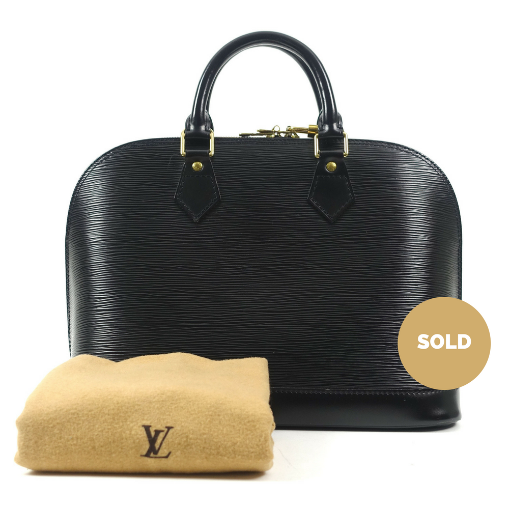 alma mm epi leather handbag