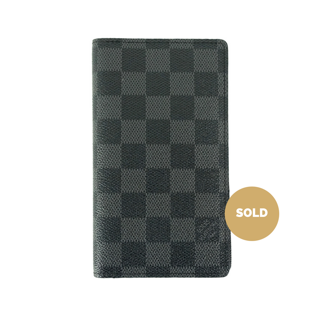 damier graphite canvas bifold wallet